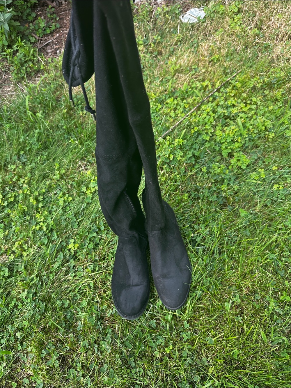 Dolce Vita Black Over-the-Knee Suede Boots